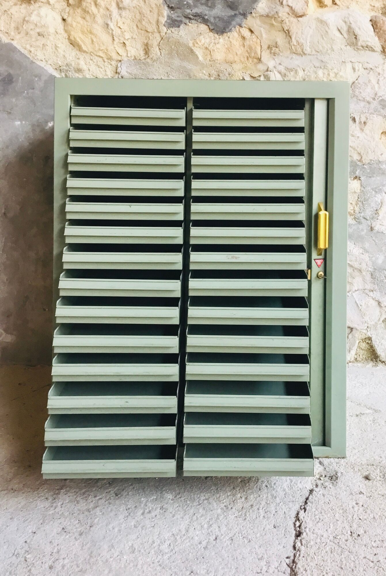 Storage furniture with 28 drawers from Obbo industrial design - 1950
