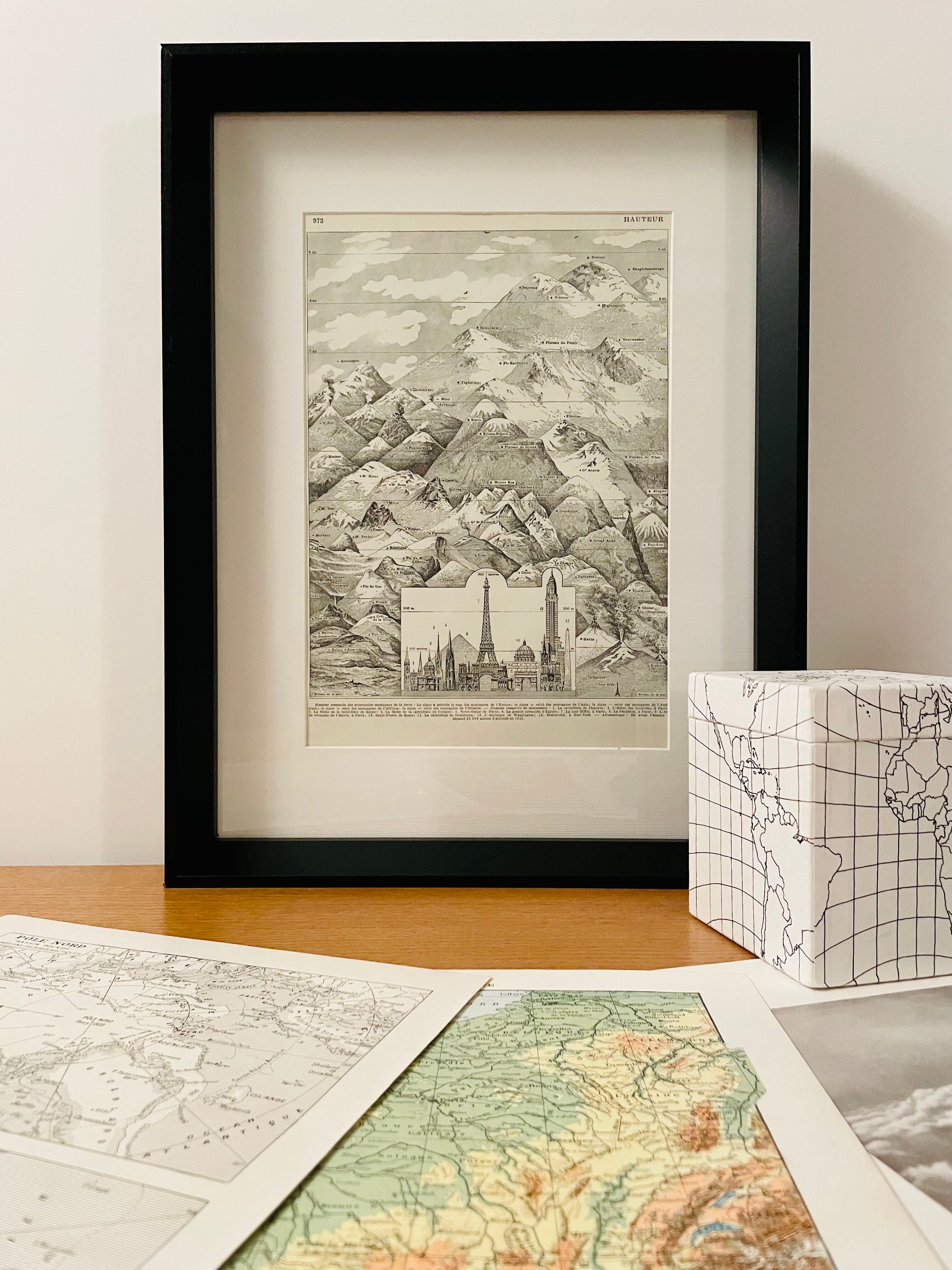 Lithograph on height (mountain) - 1930