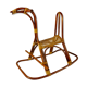 Rattan rocking horse, vintage