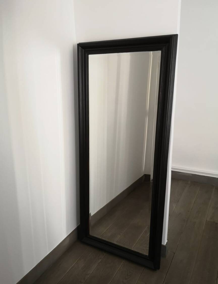 Large wooden mirror
