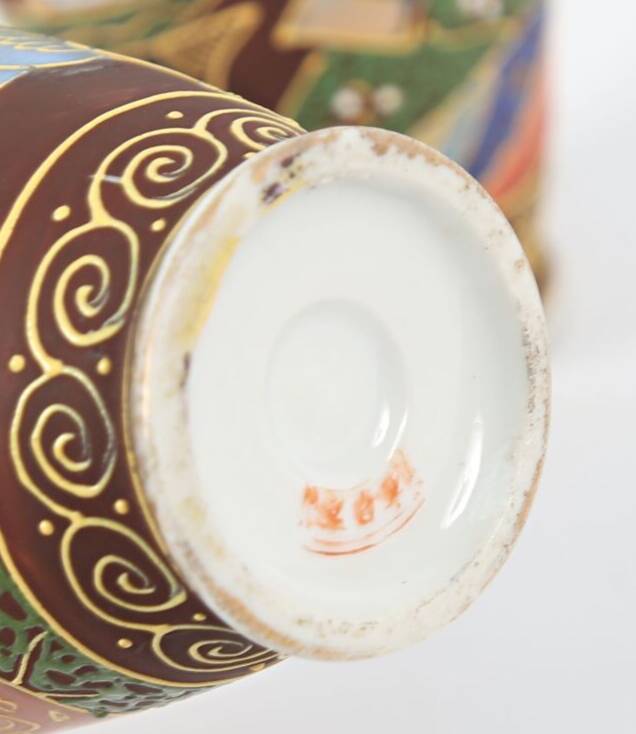 Pair of Satsuma vases