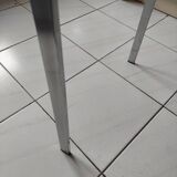 Small side table smoked glass and chrome 1970