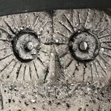 Vintage stone owl lamp