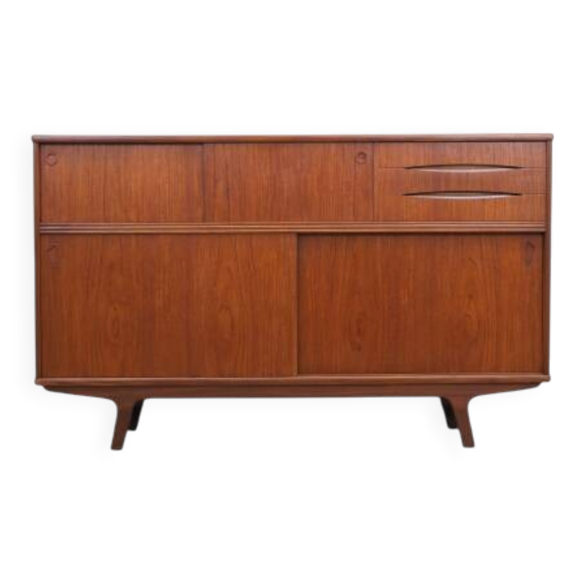 Teak highboard, Danish design, 1960s, production: Denmark