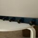 Vintage 1960s wall coat rack