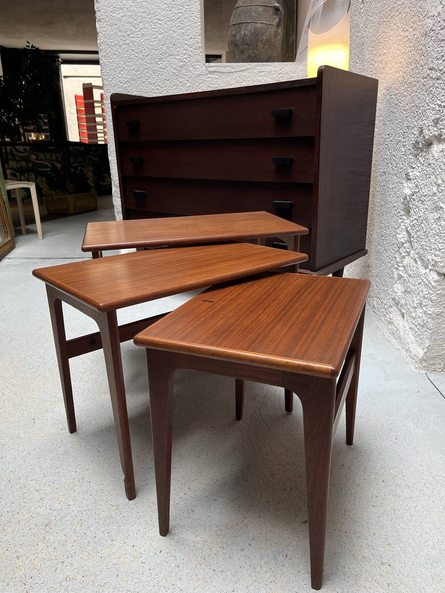 Scandinavian nesting tables