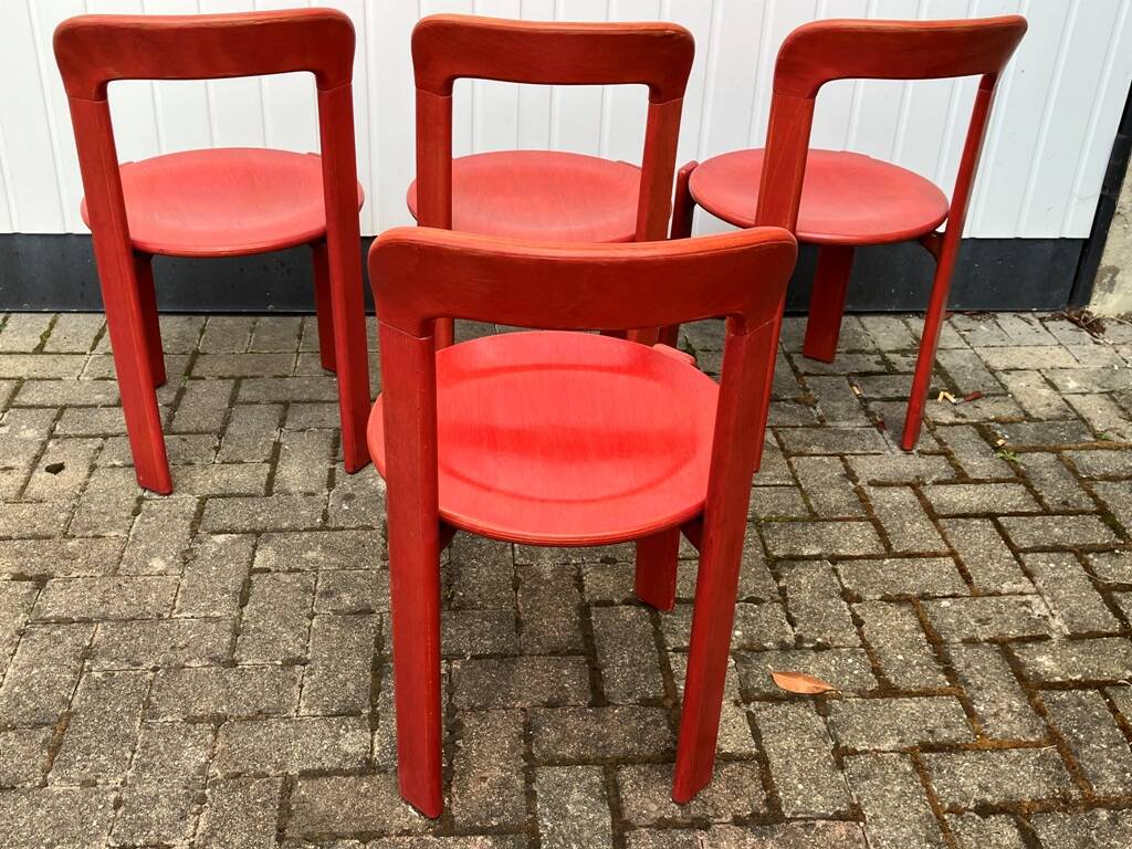 4 Stein am Rhein Chairs designer Bruno REY 1970