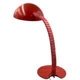 Elio Martinelli, Flex Calotta mod. Lampe de table/bureau 660 rouge vif, Martinelli Luce Italie, 1972