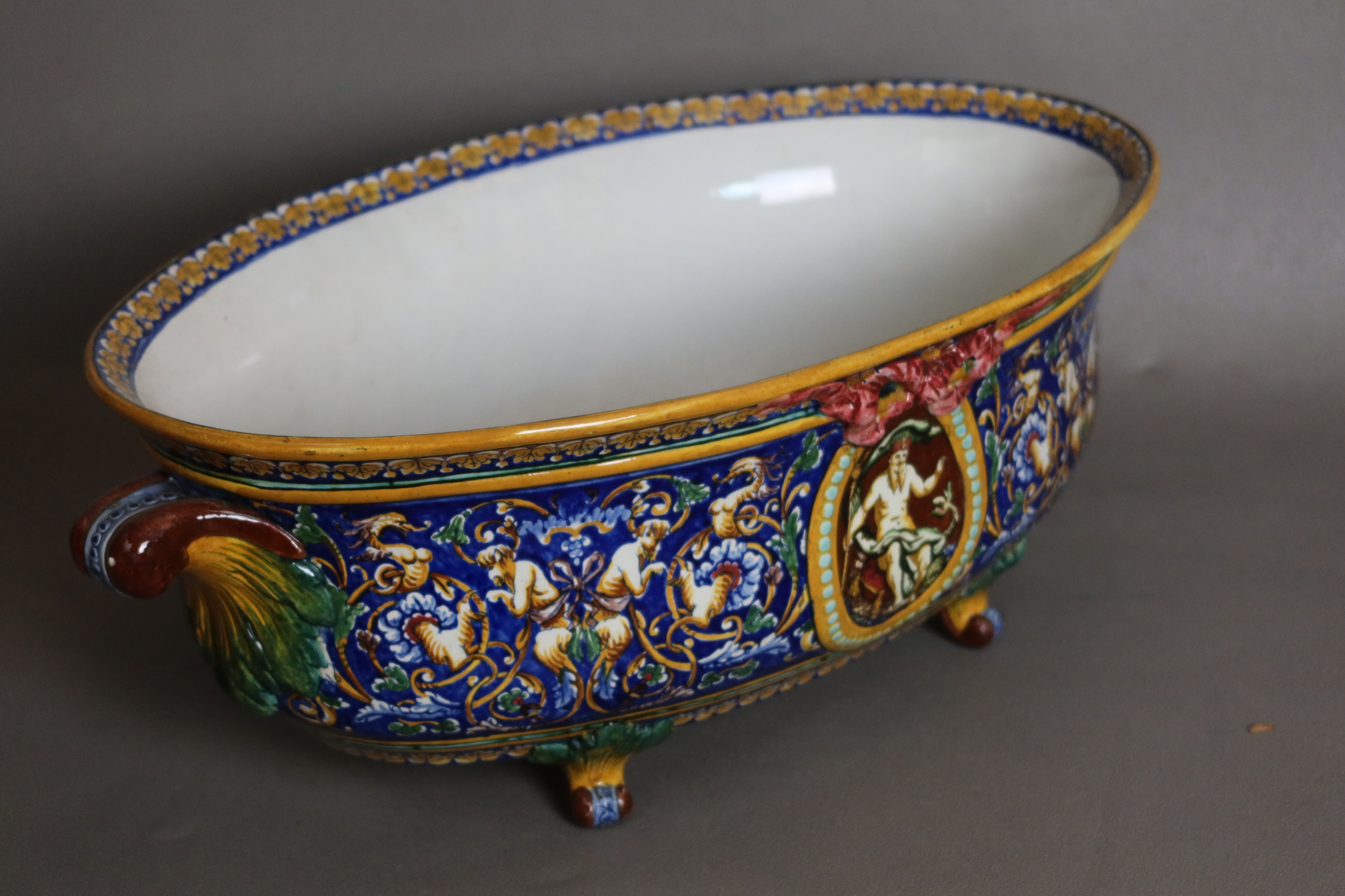 jardinière en faience de Gien