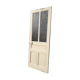 Old translucent glass communication door 82.5x214.2cm