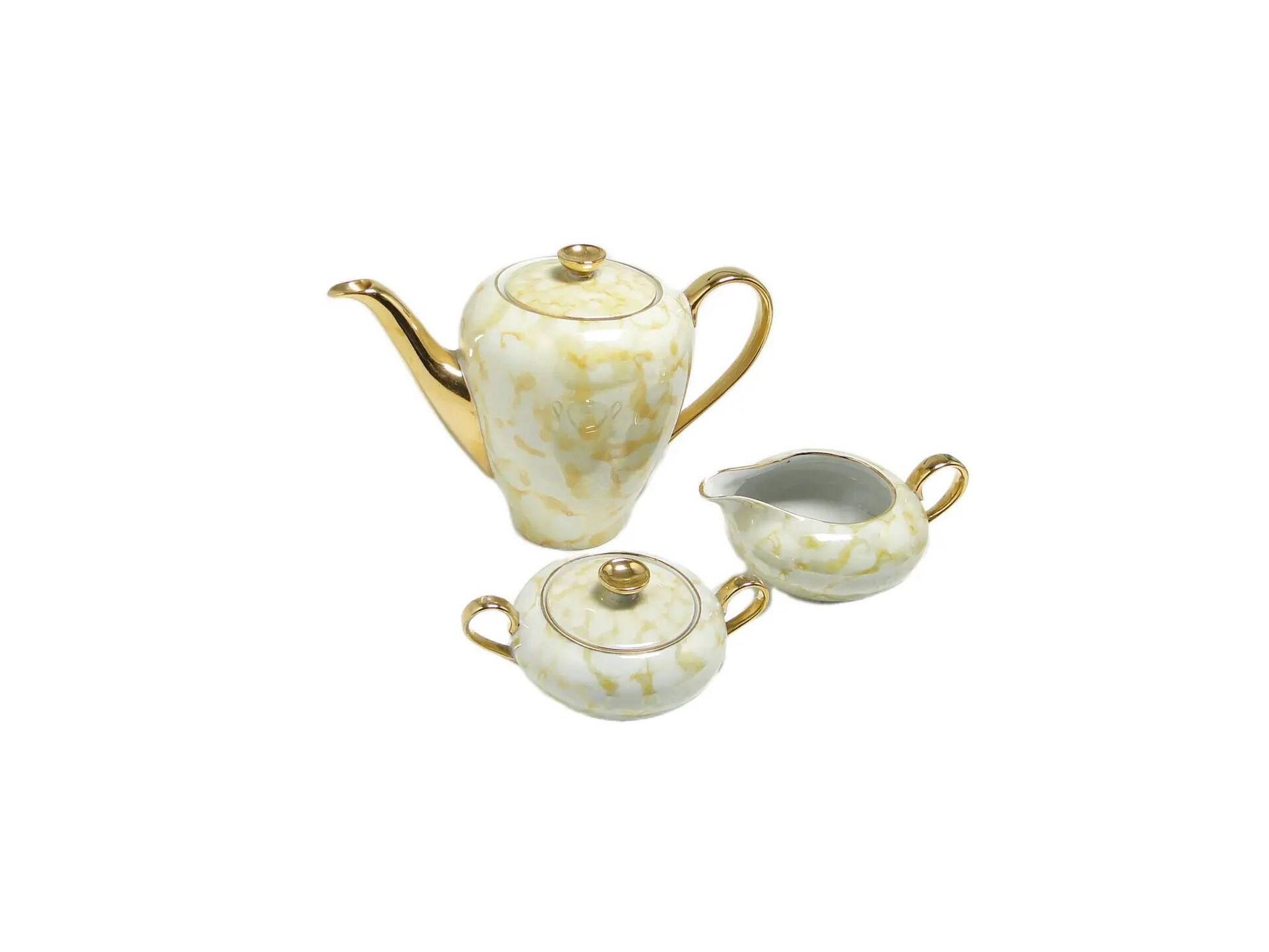 Julita creamer and sugar bowl set, modernism, porcelain, Wawel, Poland, 1970s.