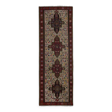 Tapis vintage turc de oushak tissé à la main 104x285 cm