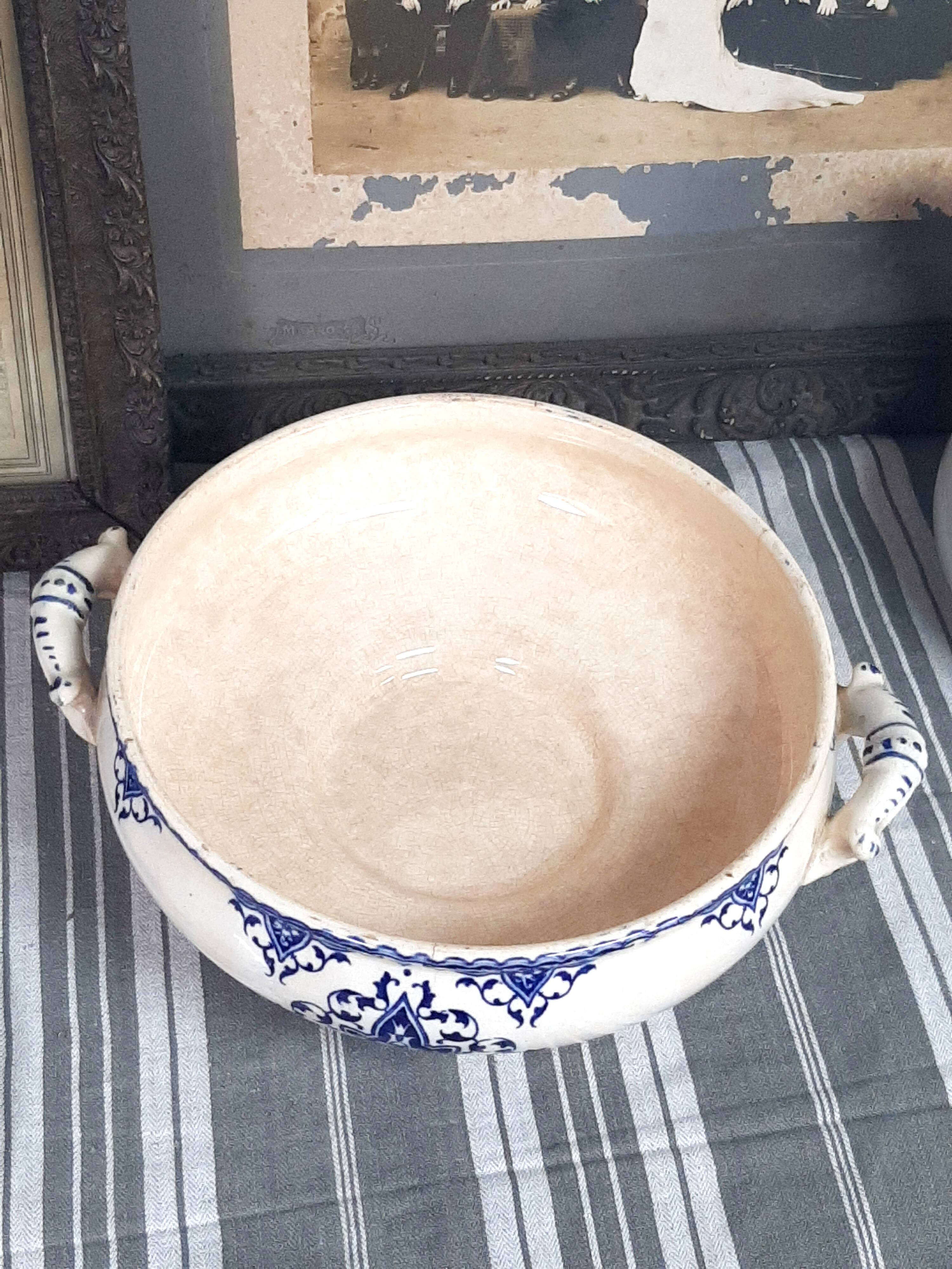 Ironstone soup tureen from the 19th century.