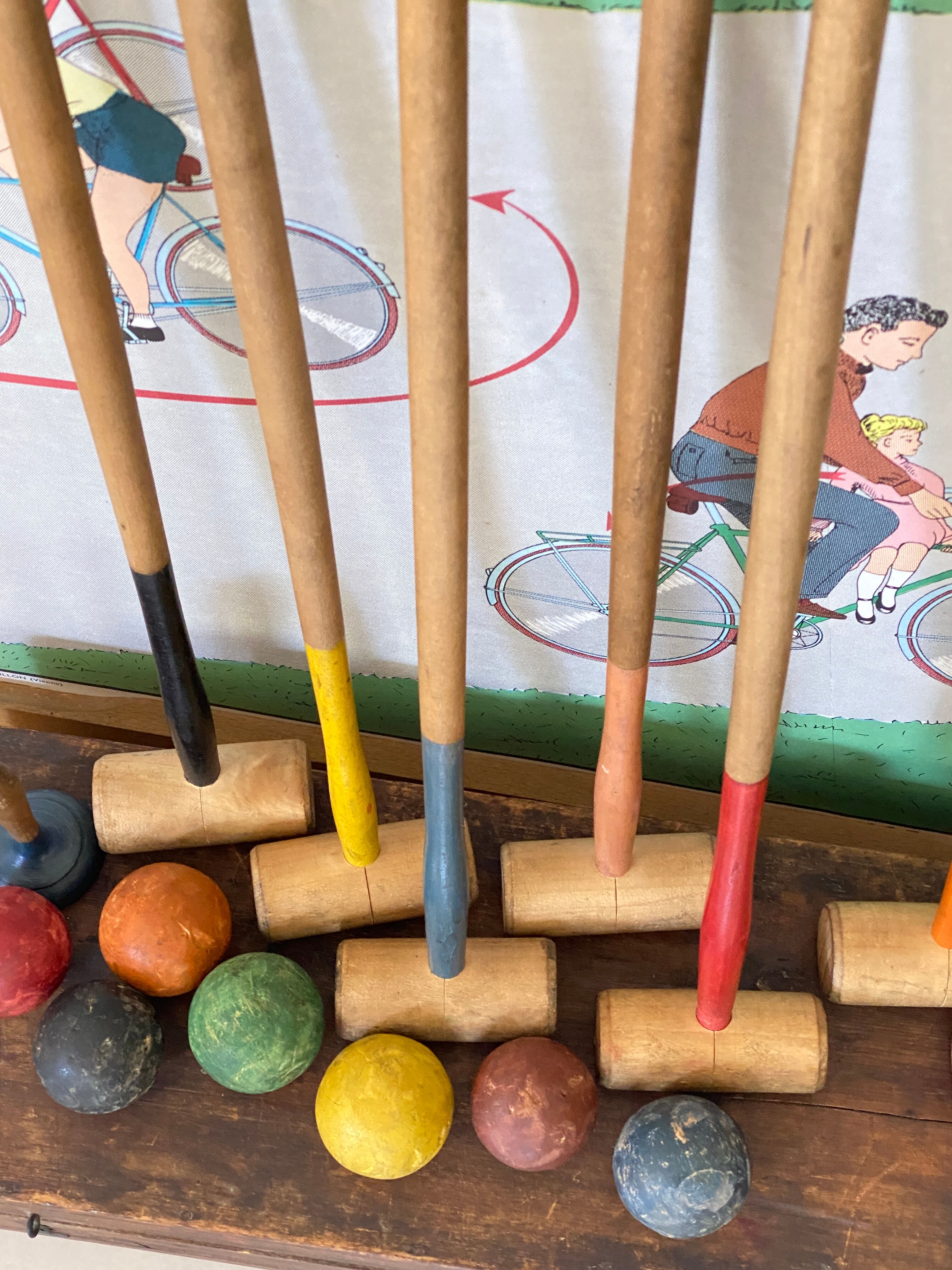 Old living room croquet game