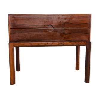 Danish Rosewood Bedside model 384 by Kai Kristiansen for Aksel Kjersgaard.