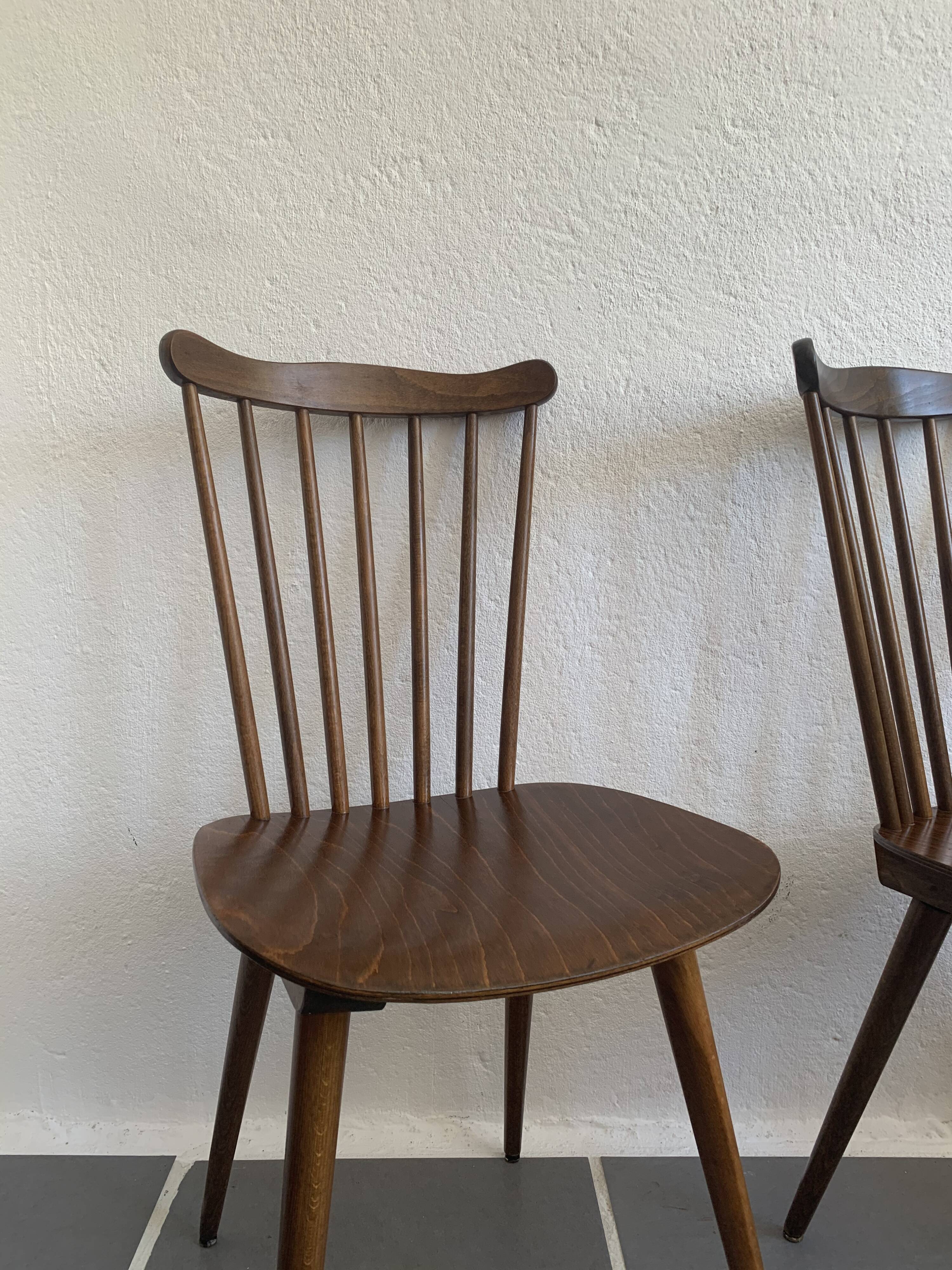 6 vintage bistro chairs