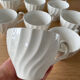 Set of 8 English cups