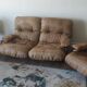 Marsala Leather Sofa + 2 Armchairs by Michel Ducaroy - ROSET 1970s