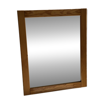Small rectangular pine mirror 55x45