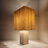Travertine lamp by Peter Draenert, Germany 1970s