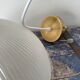 Vintage pendant lamp in electrified prismatic glass with new