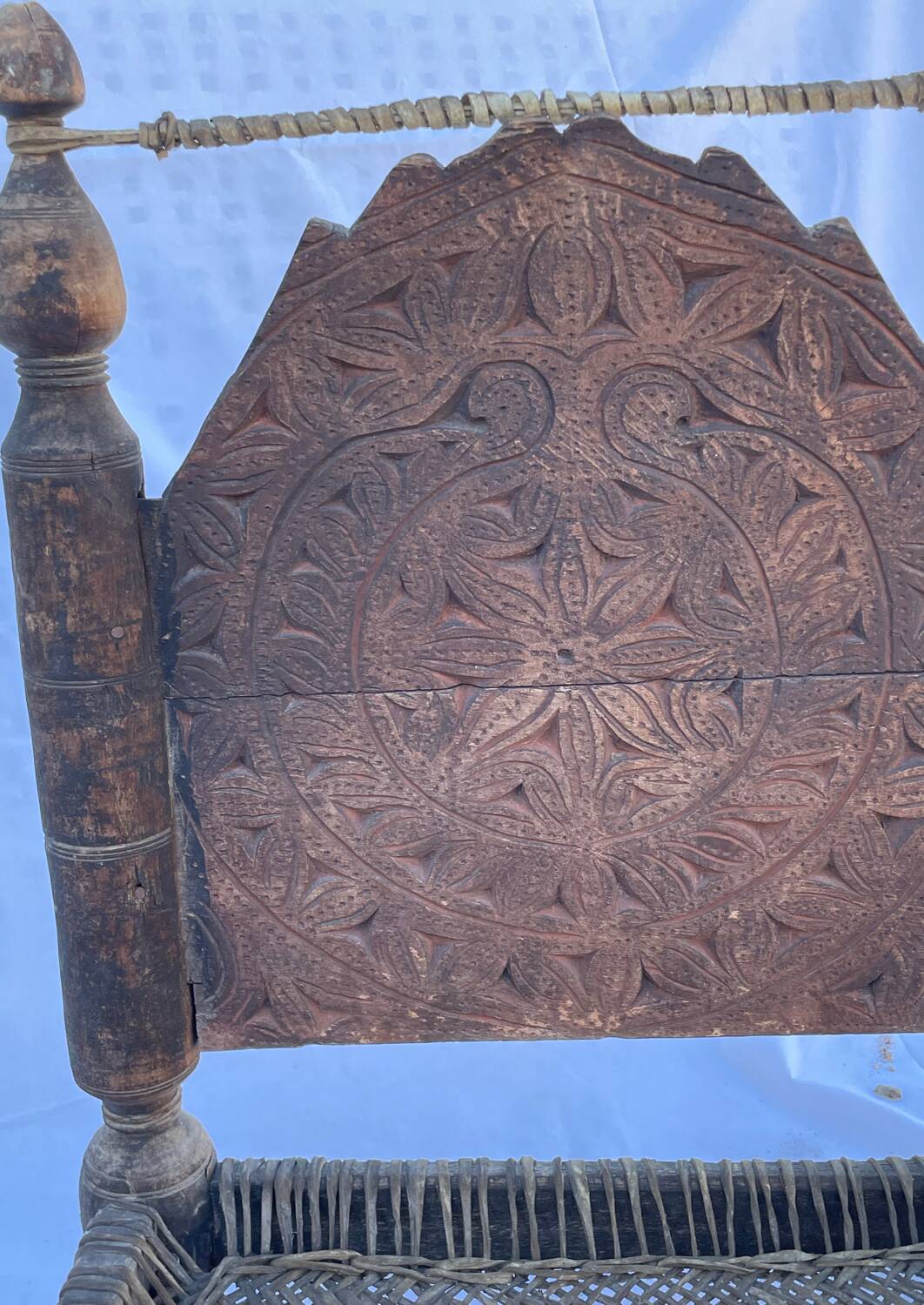 Traditional low Indian chair