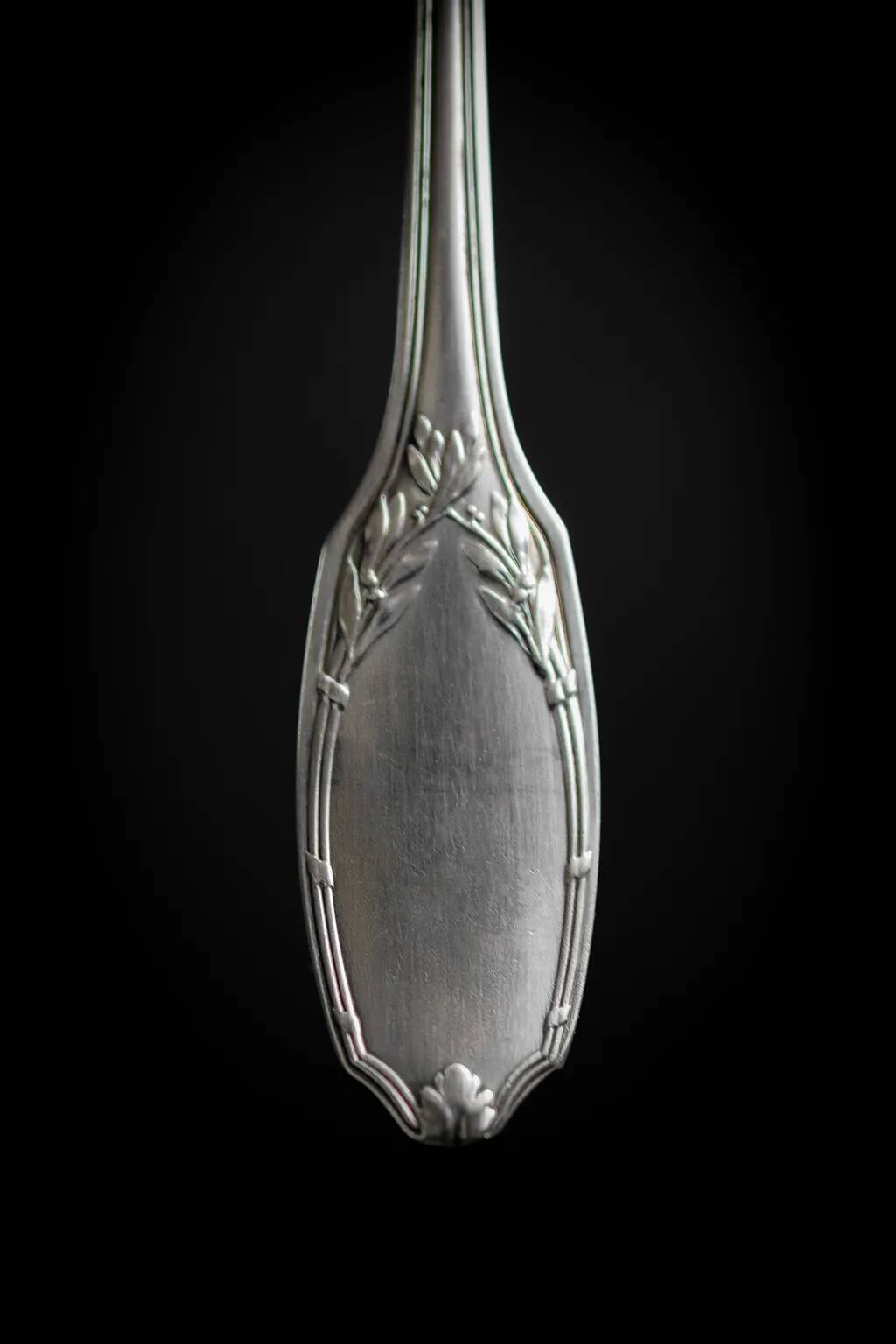 Alfenide – Christofle six silver-plated shellfish forks