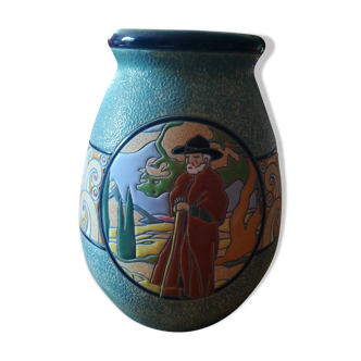 Vase en céramique amphora - tchécoslovaquie 1935