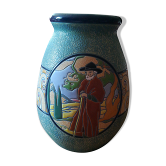 Ceramic vase amphora - czechoslovakia 1935