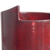 Vase 1950 en grès à col découpé