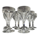 Baccarat, suite de 9 verres à porto modèle Duchesse de Dino
