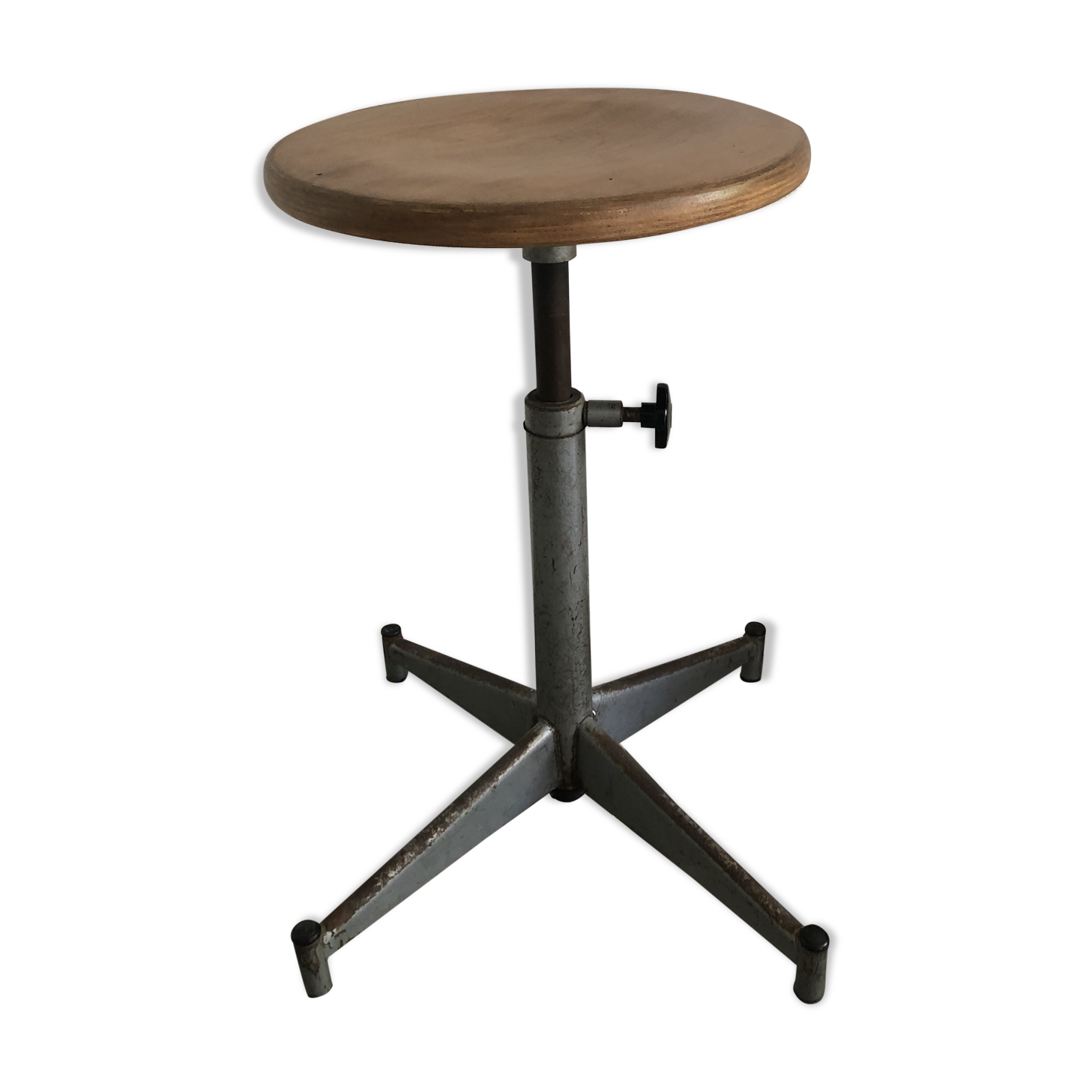 Antique industrial stool