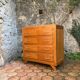 Vintage chest of drawers with compass feet