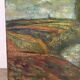 Sous un ciel d’orage, huile sur toile signée
