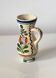 Korond single-flower vase, Hungarian ceramic, hand-painted - floral decoration