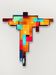 Vintage rare glass wall lamp 'Multi color'