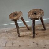 Pair of tripod stools