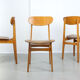 Vintage Italian Leatherette Dining Chairs, set of 3