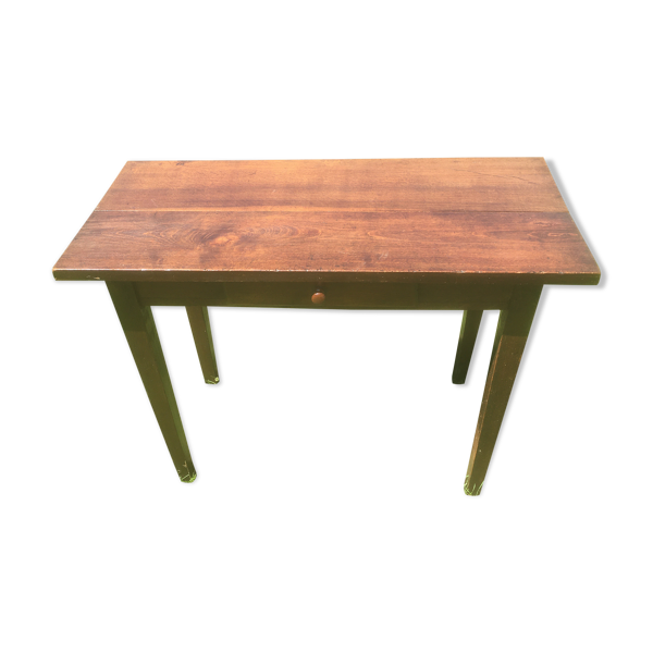 Table d'appoint avec tiroir en chêne