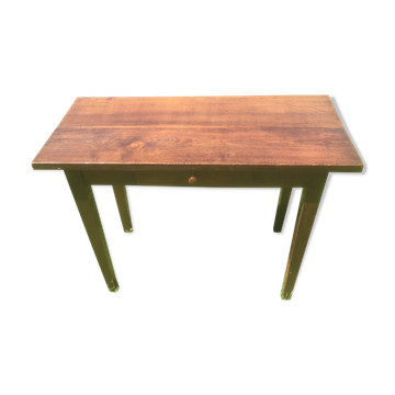 Table d'appoint avec tiroir en chêne