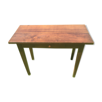 Side table with oak drawer