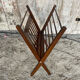 Scandinavian Folding Magazine Rack CEES BRAAKMAN for Pastoe Wood 1960s