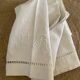 Drap en coton et lin monogrammé VR, années 1900