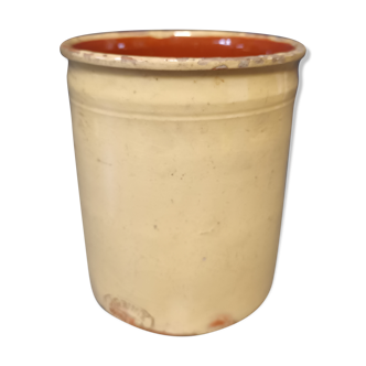 Varnished terracotta pot