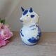 Old milk jug small cow pitcher in delf blue holland ceramic hand painted