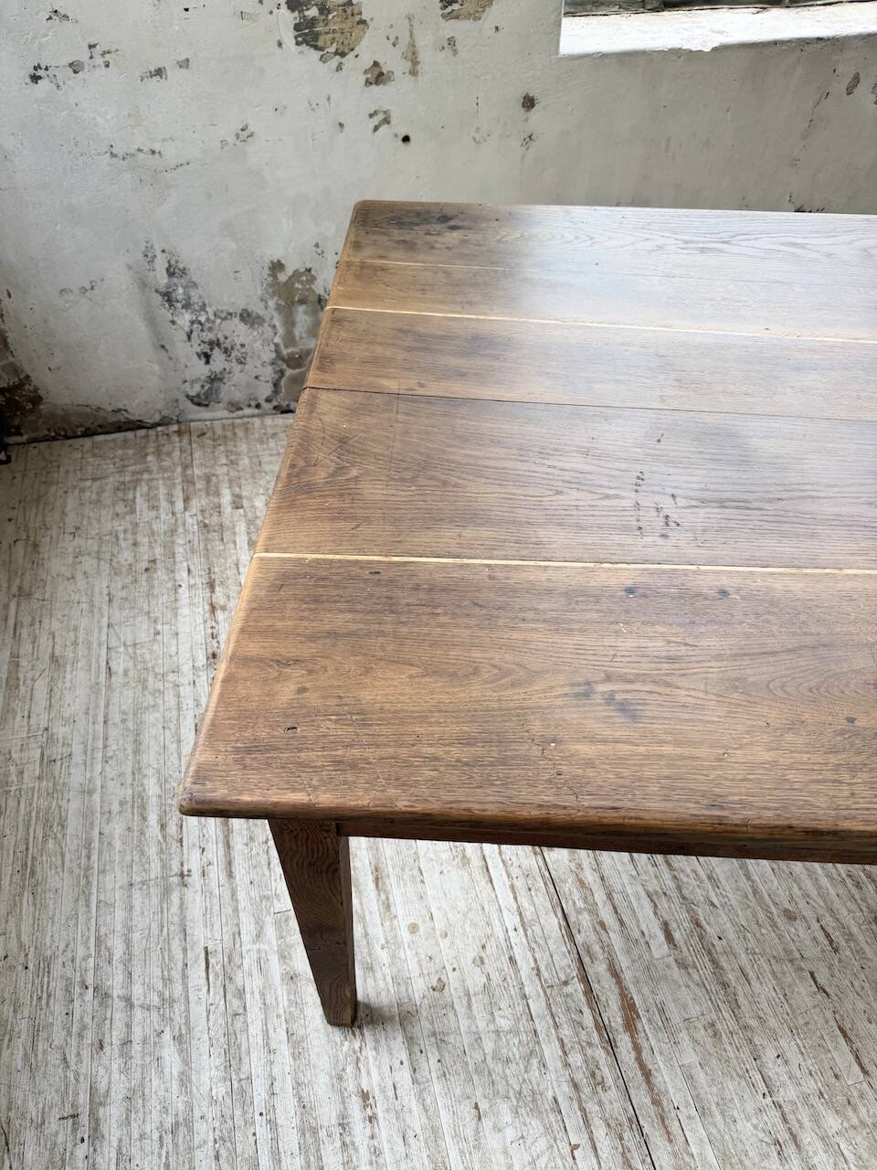 Large “square” oak farmhouse table 1950