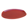 Plat de service ovale céramique vernissée de couleur bordeaux