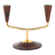 Teak candlestick, Danish design, 1970s, made in Denmark