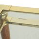 Coffee Table Italian Design Gold Plated Chrome Glass Orsenigo Hollywood Regency 120cm