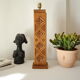Vintage carved solid oak lamp foot